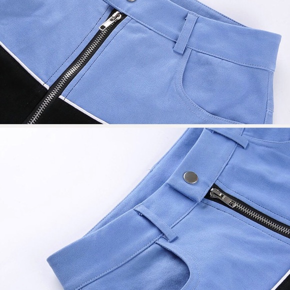 Blue and black patchwork jeans 💙🖤 - Picture 3 of 3